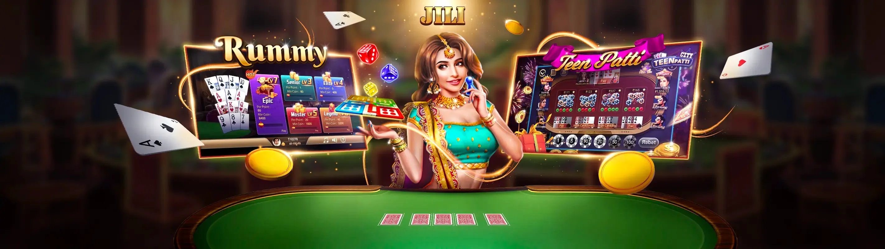 Banner quảng cáo 22BET với các trò chơi casino và thể thao